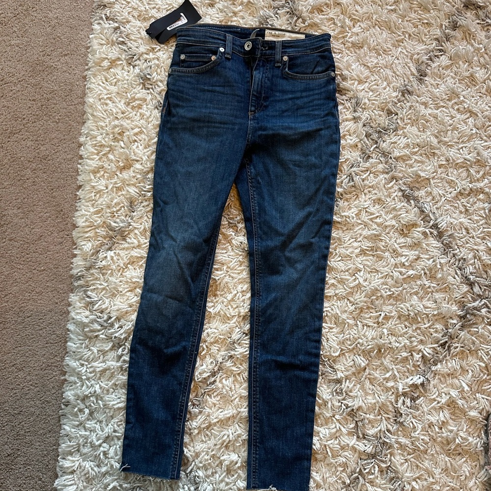 Rag and Bone high rise ankle skinny size 24